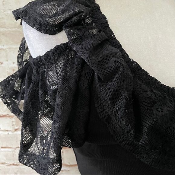 ASOS lace ribbed crop top - Picture 2 of 7